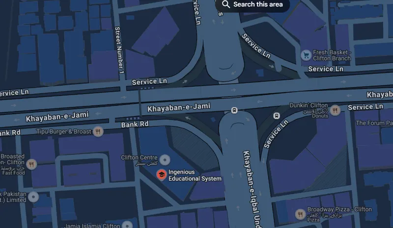 Map location for Ingenious Educational System at Clifton Centre